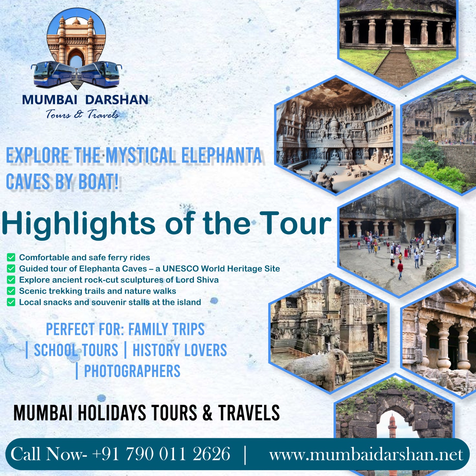 Discover the Mystical Elephanta Caves with Mumbai Holidays Tours & Travels!