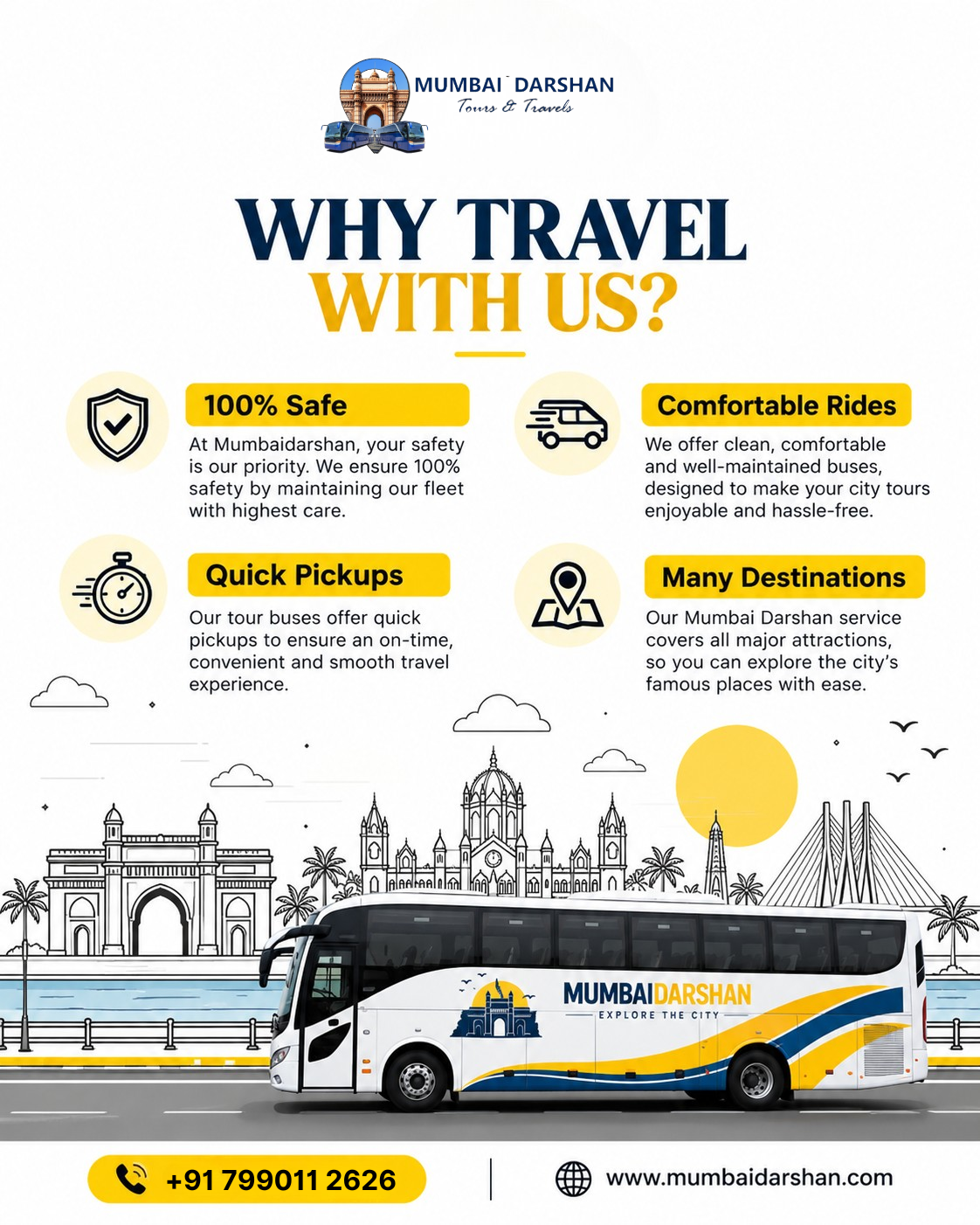 🌆 Explore Mumbai with Mumbai Darshan! 🚌✨