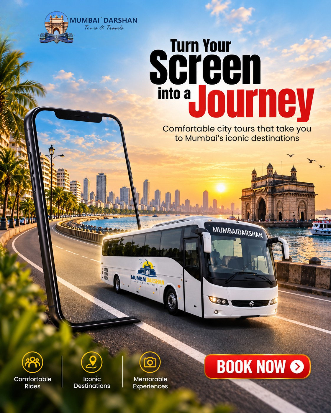 🌇 Turn Your Screen into a Journey! 🚌✨
