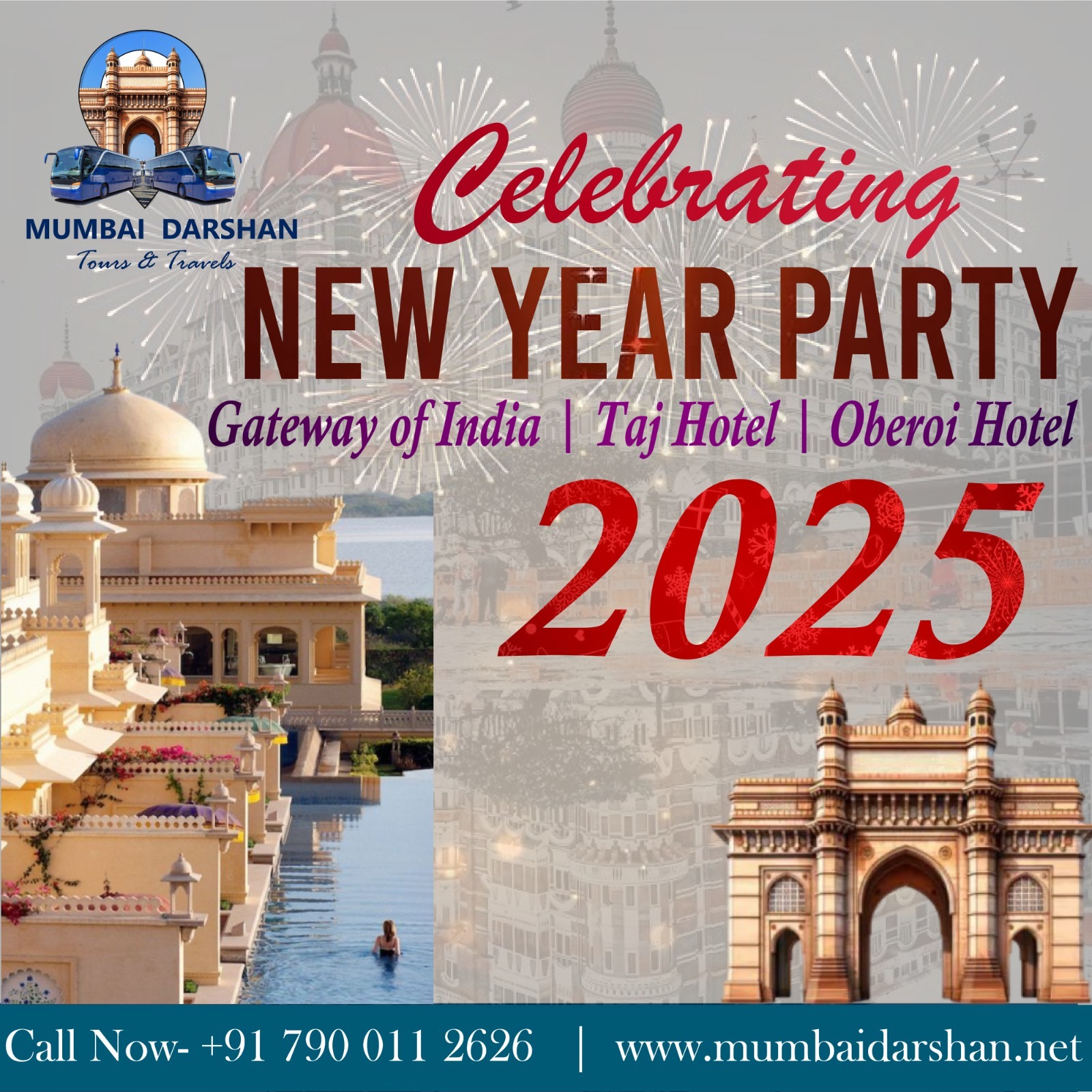 Celebrate New Year 2025 with Mumbai Darshan Tours & Travels!
