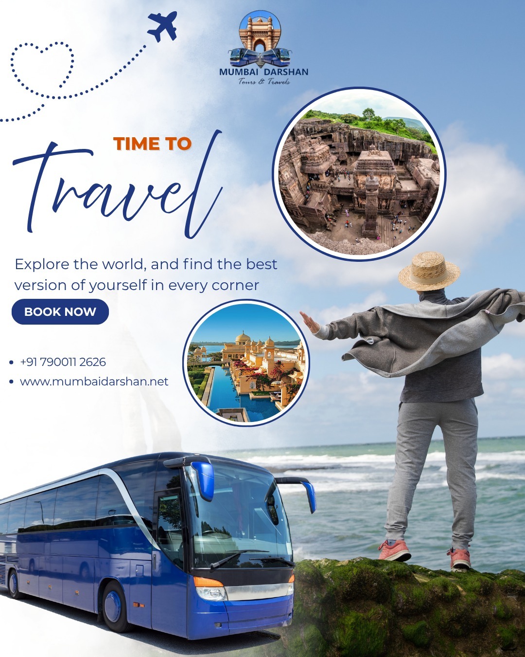Turn every journey into an unforgettable experience with Mumbai Darshan Tours & Travels.