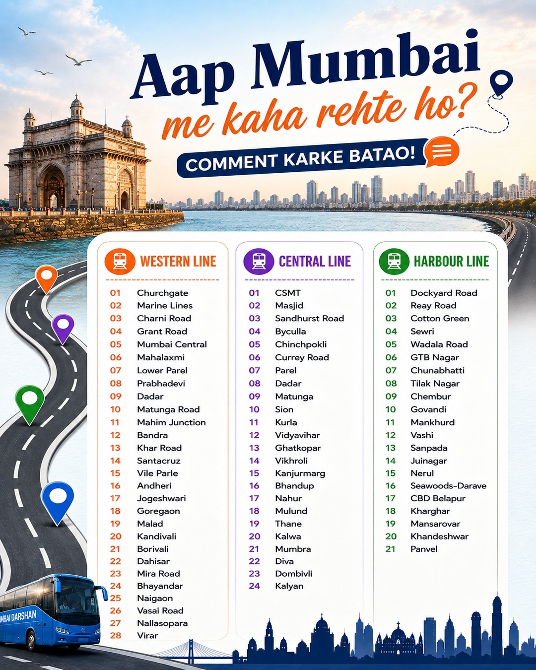 *Mumbai, Aap Kahan Rehte Ho? ❤️🌆*