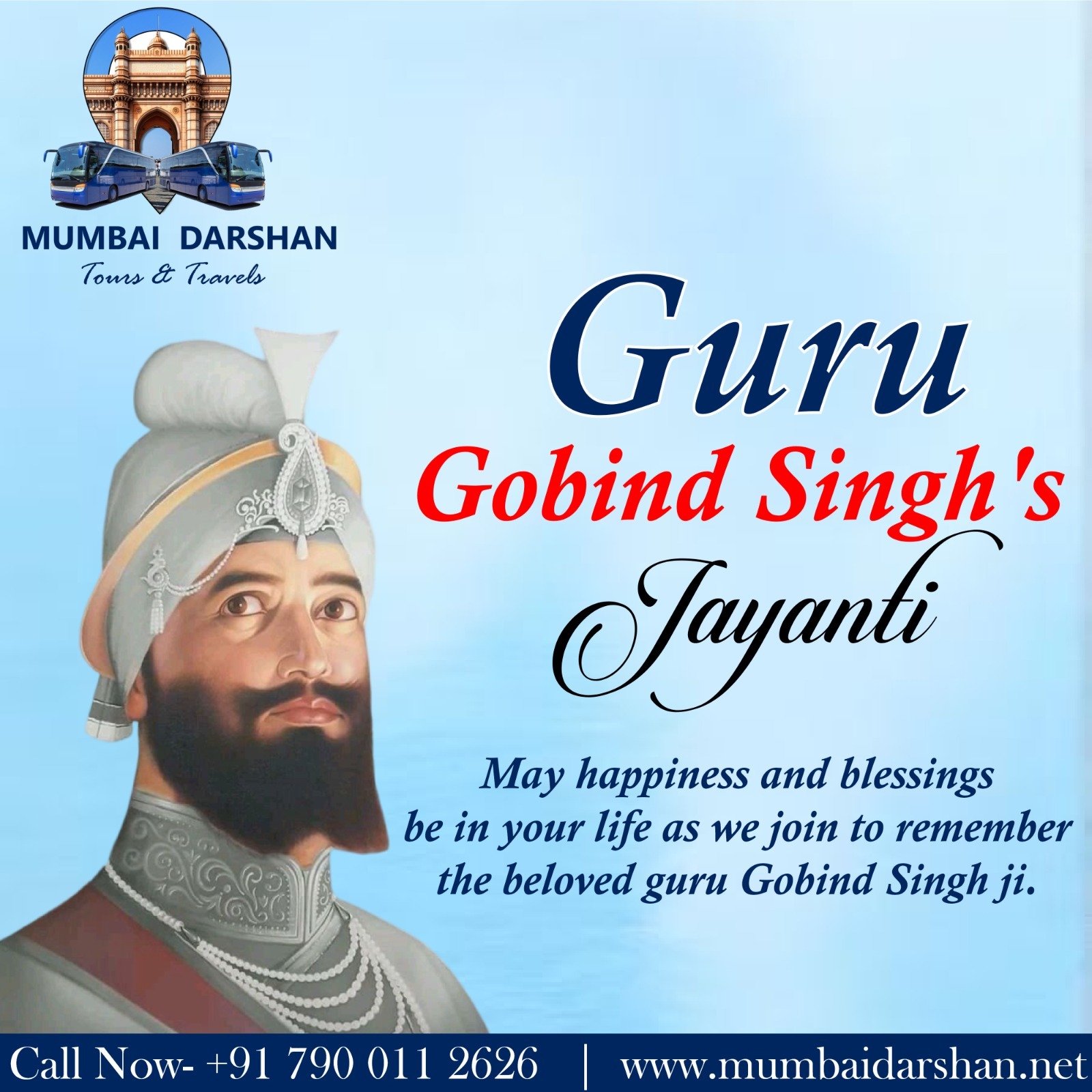  Wishing You a Joyous Guru Gobind Singh Jayanti! 